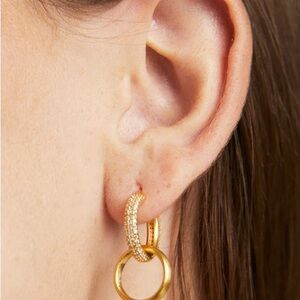 Dean Davidson 22K brushed gold drop earrings.Brand NEW! Genuine!